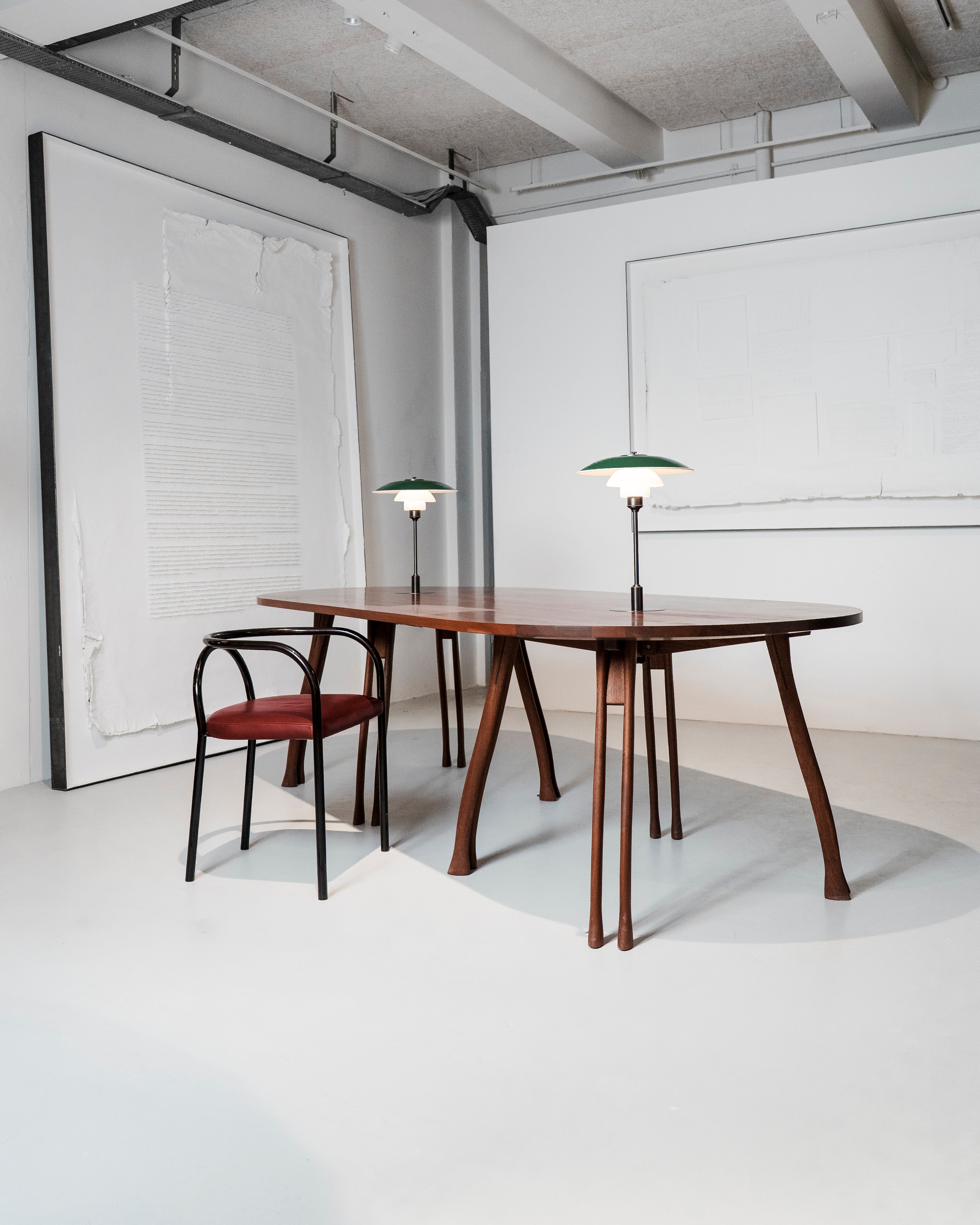 PH Board Table by Poul Henningsen, Danish design classic (1930s)
mahogany table with two built in PH lamps