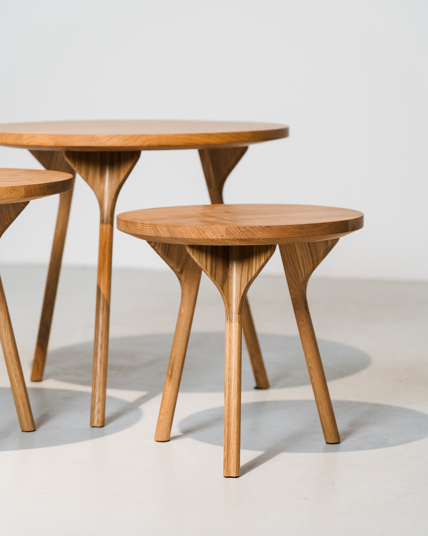 PH Circle Table Lounge by Poul Henningsen, Danish design classic (1937)
Wooden side table