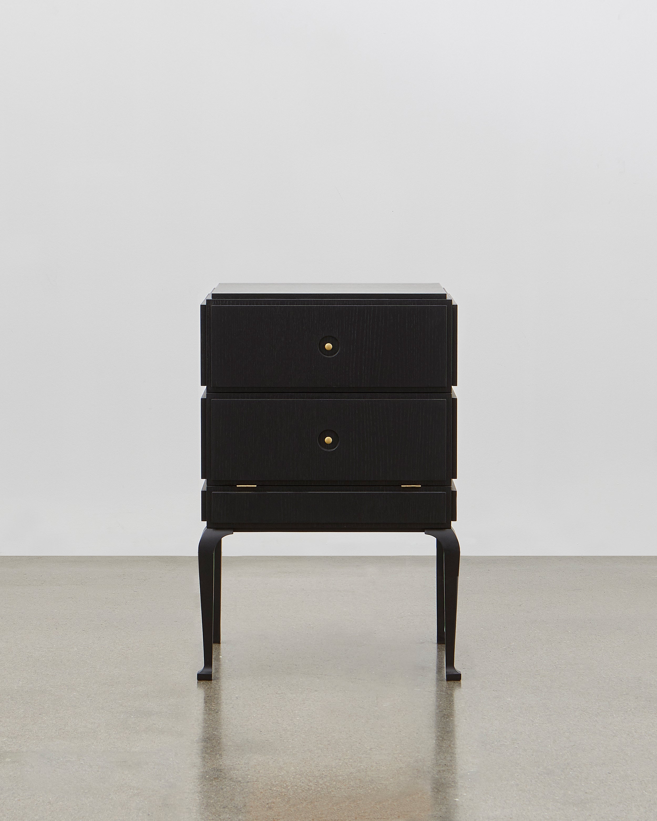 PH Small Drawer Chest by Poul Henningsen, Danish design classic (1930s) A small black wooden drawer chest