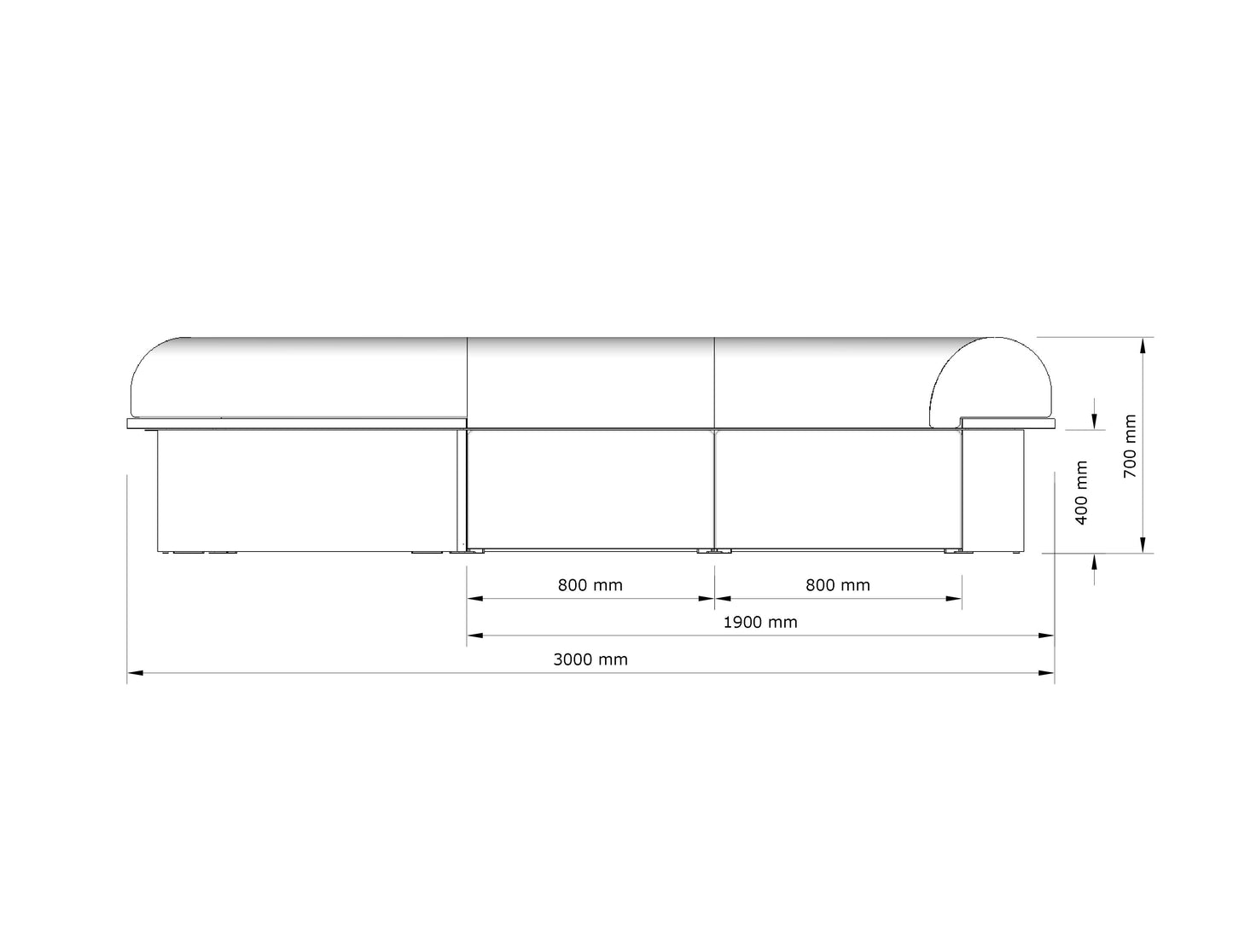 Wittorin Sofa (4 modules)